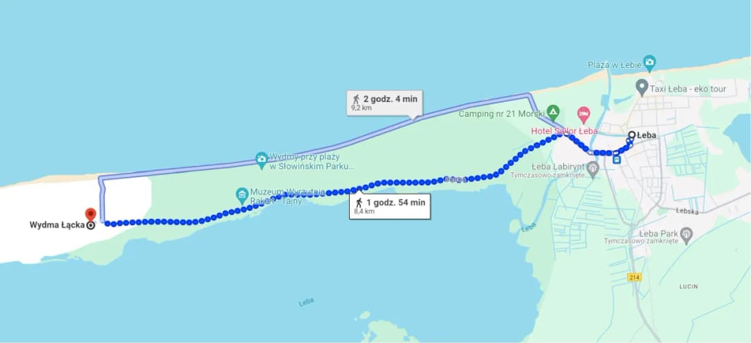 Ile km plażą z Łeby na wydmy? Odkryj najdogodniejsze trasy