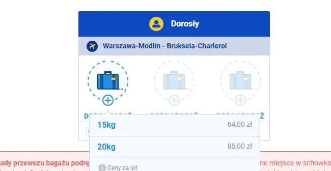 Ryanair bagaż rejestrowany ile przed odlotem, aby uniknąć problemów